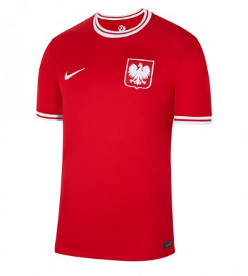 Lacne Muži Futbalové dres Poľsko MS 2022 Krátky Rukáv - Preč